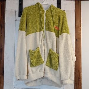 Shein,L, light green and white
